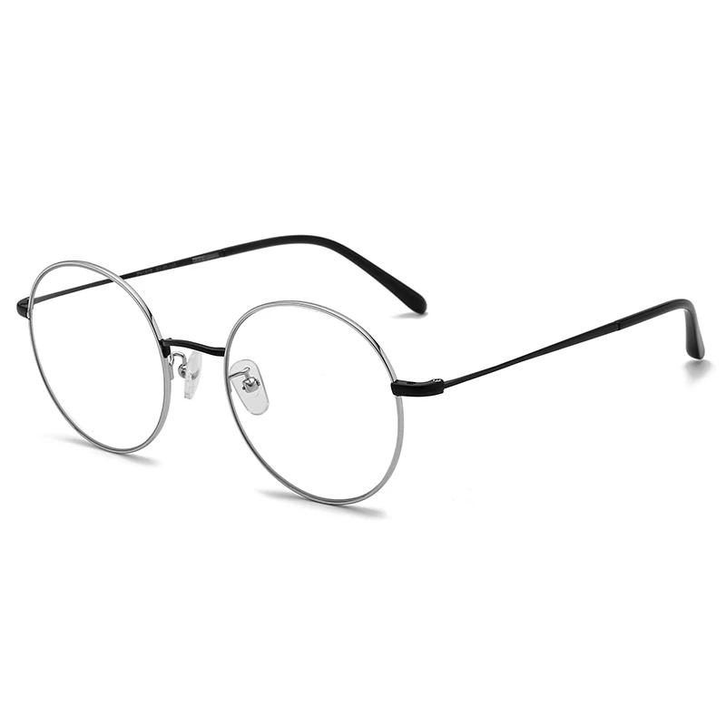Точки от сплав Logorela, реколта кръгли очила за късогледство, оптичен рецепта, марка дизайнерски рамки за очила, дамски ZH1812
