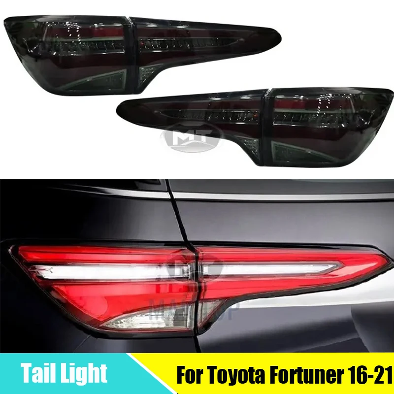 Напълно led задна светлина за Toyota Fortuner 2016-2021 динамична спирачка заден ход задни светлини в събирането на