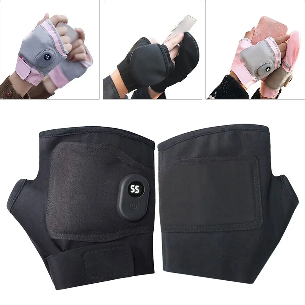 Мъжки Женски ветроупорен USB акумулаторни велосипедни ръкавици с електрически нагревател, ръкавици за затопляне на ръце, електрически ръкавици