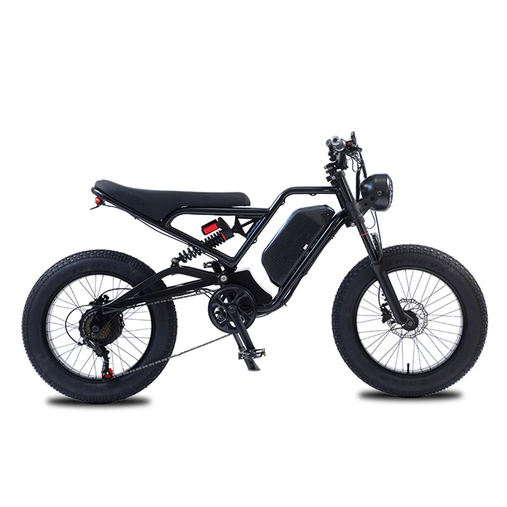 Електрически велосипед от алуминиева сплав, устойчив на абразия, с моторно задвижване, 20-инчов 7 експрес нескользящий, с мека опашката рамка, Emule