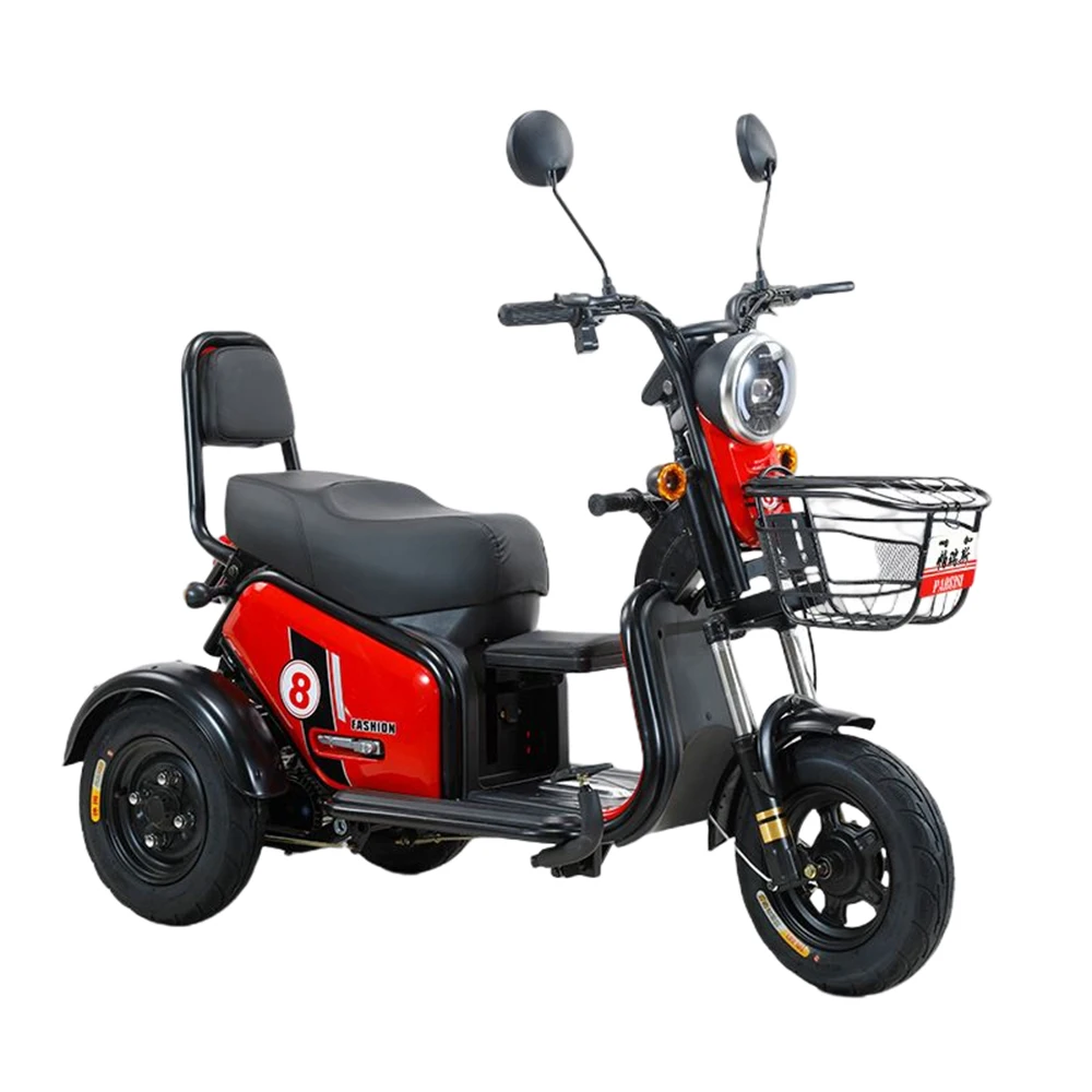 800w60v20ah Електрически мотоциклет 25 км / ч, малък инструмент, за да пътуват на работа с детски седалки, дълъг пробег 50 км