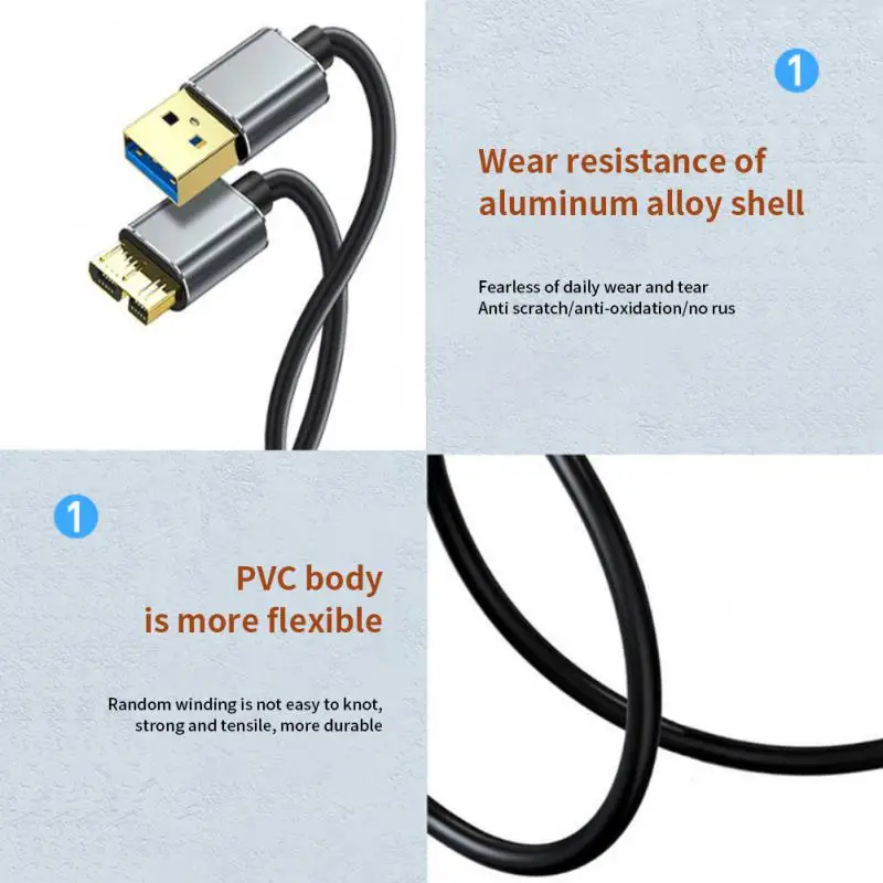 Кабел USB към Micro C B USB 3.0 Тип C 5 Gbit/s Конектор За Пренос на Данни Адаптер За Твърд Диск Смартфон КОМПЮТЪР Тип C Зарядно за Фотоапарат Диск Кабел