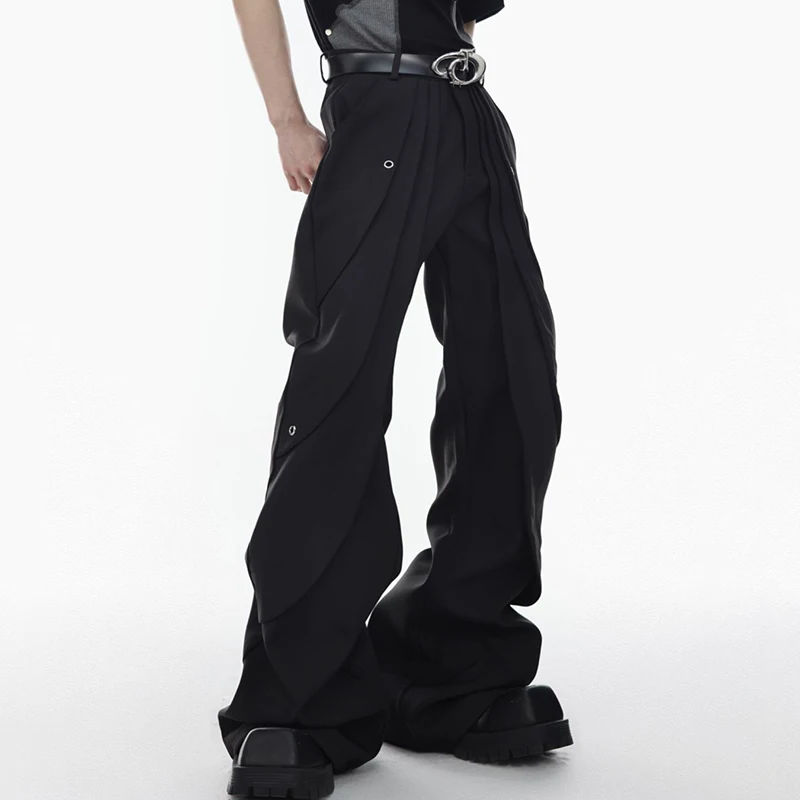 PFNW Пролет Лято Мъжки Ниша Ръчно Сегментиране на Деконструкцията Костюм Панталони Модни Технологичная Облекло Тежки Пънк Панталони 12A9855