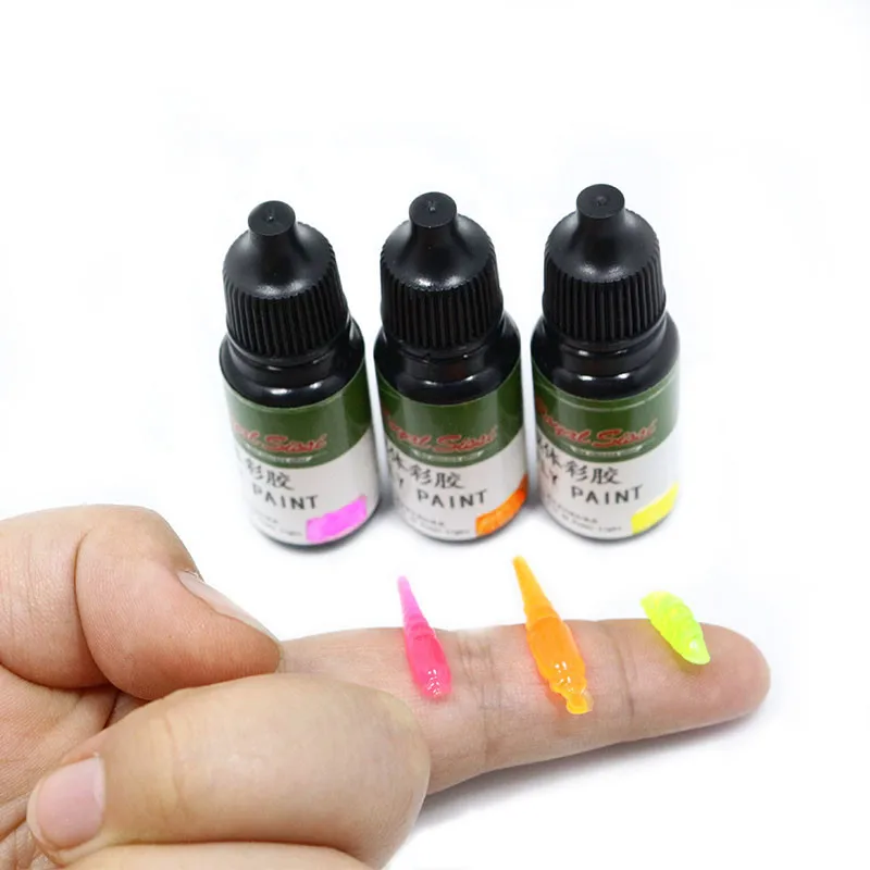 jujufly 10 мл/бутилка за връзване на мухи UV-боя за мухи 6 места цвята полупрозрачен цветен UV-лепило от смола миг втвърдяване при ултравиолетова светлина