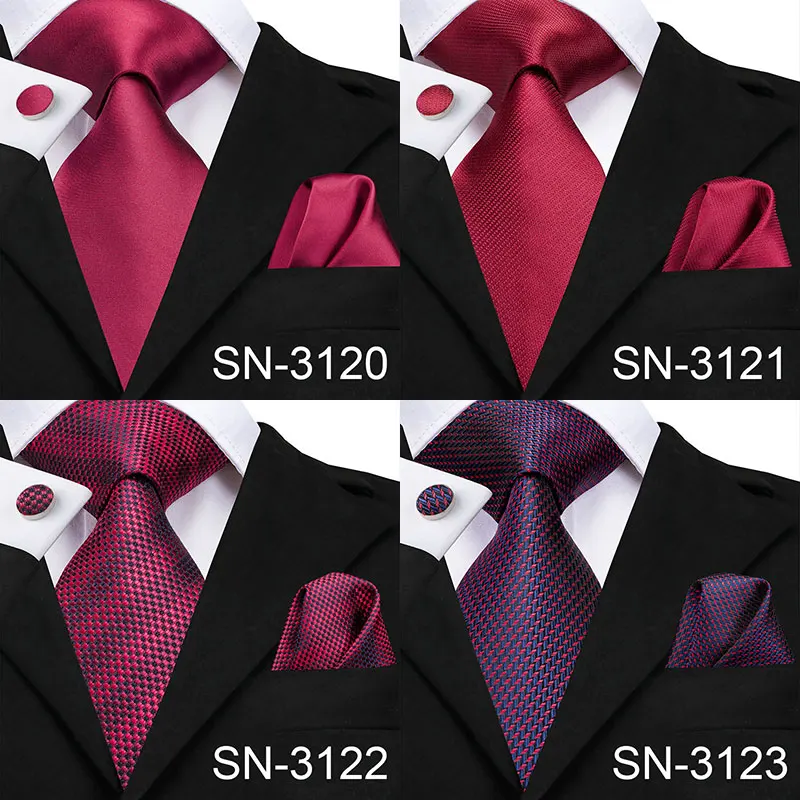 SN-467 Тъмно Сиво Розово Синьо Вратовръзка в Клетката, Шал, Ръкавели, Комплекти за Мъже 100% Копринени Вратовръзки за мъжете, Официална Сватба Парти, на Младоженеца