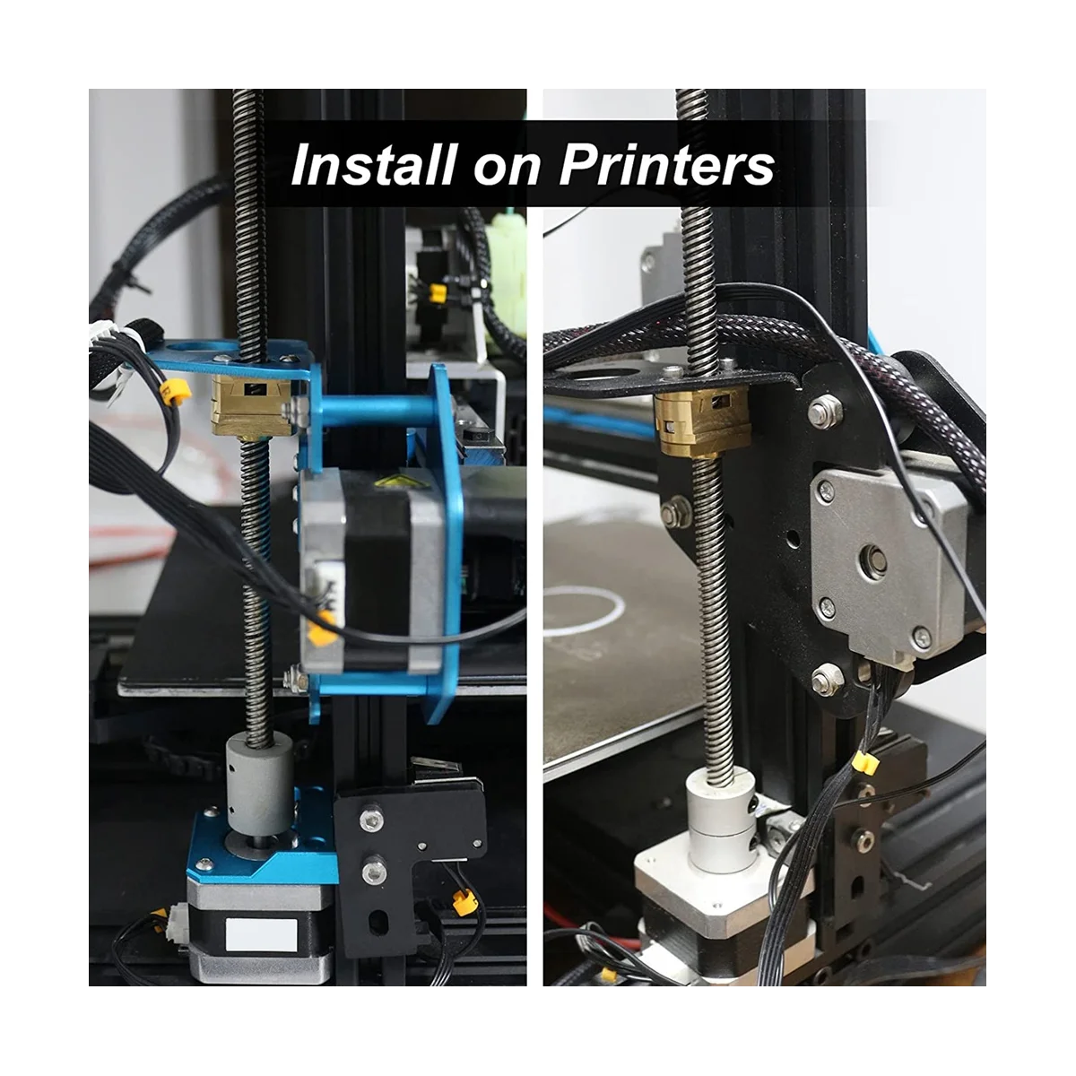 Резервни части за 3D-принтер Ос Coupler Dual Т8 Ходова Винт Обновяване на Комплект Съединител Oldham за Z-Axis BLV Ender3 Прикачване Oldham