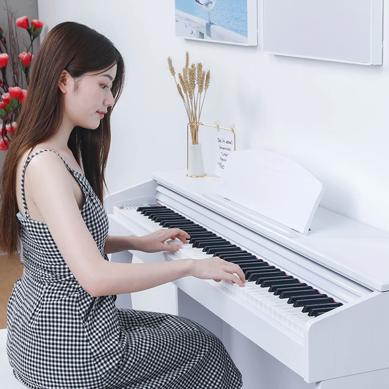 OEM Цифрова Клавиатура Пиано, 88 клавиша Електрическо Пиано Бяло Настройка на Дървена Звука Професионален Бутон Чук Прогресивен