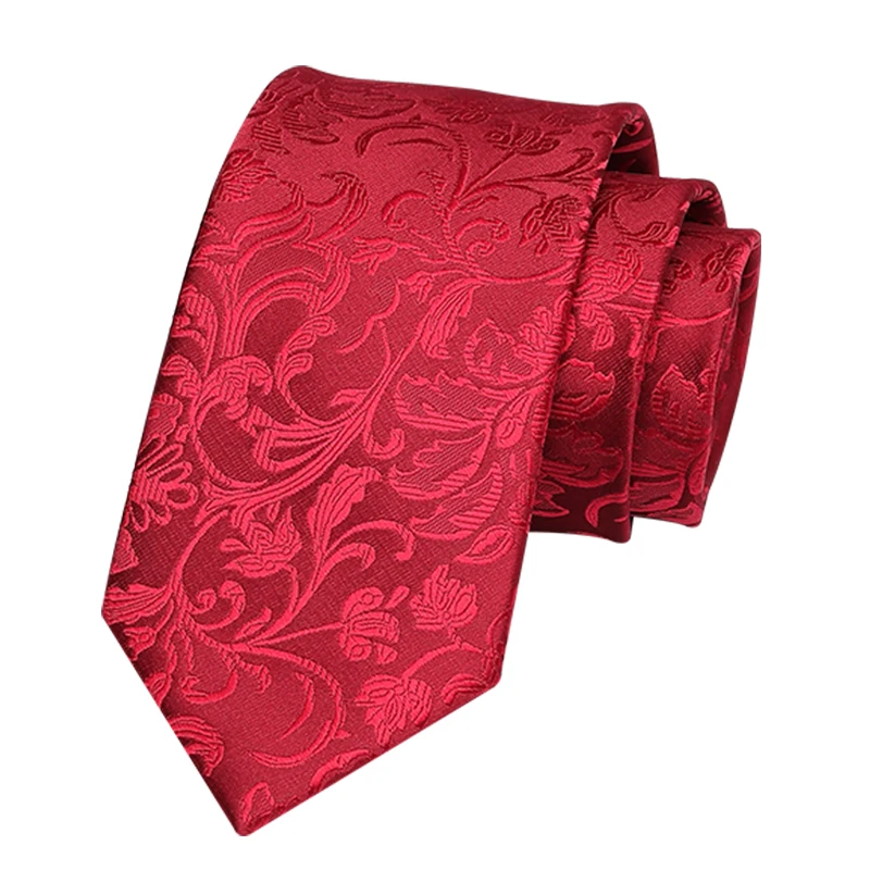 Висококачествен сватбен вратовръзката на младоженеца, мъжки жакард вратовръзки, червена вратовръзка с ширина 8 см. за мъже, бизнес облекло, работно вратовръзка, парти, годеж