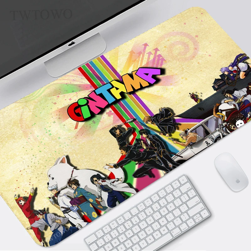 Подложка за мишка Gintama Gamer XL Голяма Компютърна Потребителски Подложка за Мишка, XXL, подложка за клавиатура Подложки за мишки Мек Офис Противоскользящий Килим Подложка за PC Плот