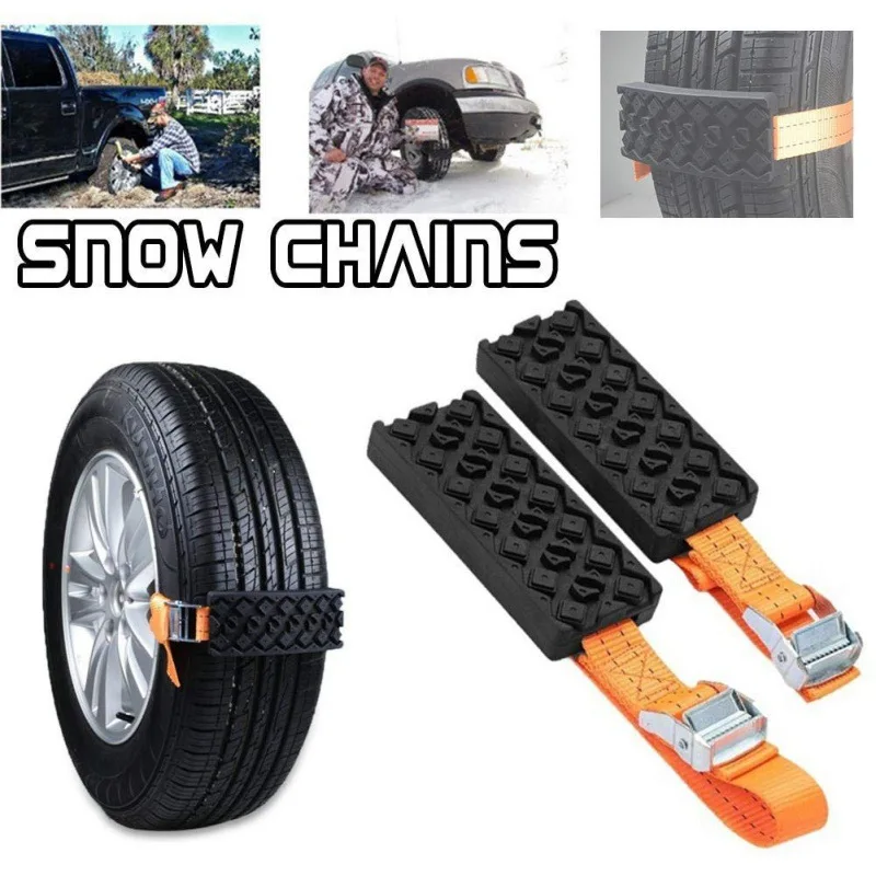 1/2 елемента на Здрава полиуретанова мини тракшън блокове за автомобилни гуми, аварийните колани за гуми от снежна кал, пясък, вериги за гуми за сняг, кал, лед