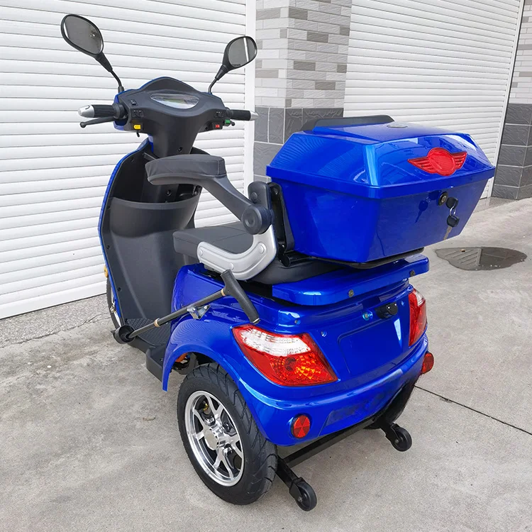 оловно-киселинната електрическа триколка мотор с мощност 600 W за възрастни, автоматичен триколка на 3 колела, електрически автомобил с дебели гуми за инвалиди