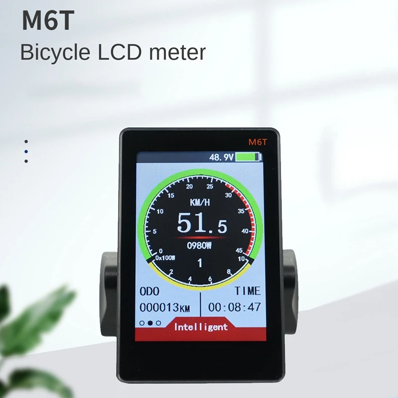 M6T Електрически Мотор LCD дисплей Метър 24-60 В Универсален E Скутер Панел LCD Цветен Екран С USB За E-Bike резервни Части (SM 6PIN)
