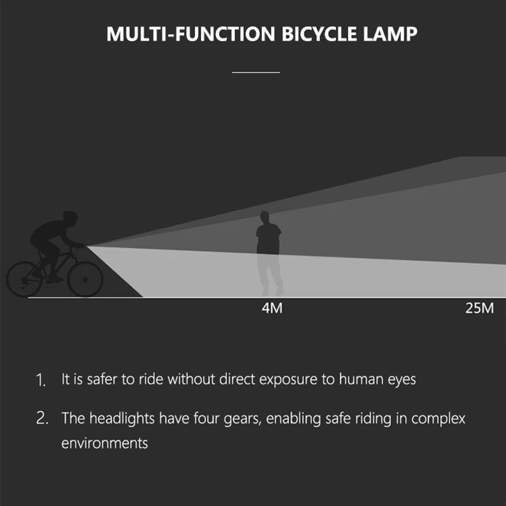 2400 ма фенерче за велосипедни фарове водоустойчив USB зареждане led 800 лумена 6 Защитен велосипеден предни фенера на фара МТБ велосипеди фенер