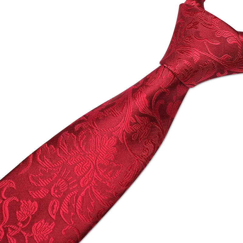 Висококачествен сватбен вратовръзката на младоженеца, мъжки жакард вратовръзки, червена вратовръзка с ширина 8 см. за мъже, бизнес облекло, работно вратовръзка, парти, годеж