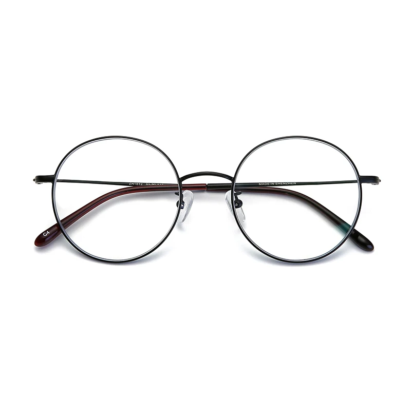 Точки от сплав Logorela, реколта кръгли очила за късогледство, оптичен рецепта, марка дизайнерски рамки за очила, дамски ZH1812